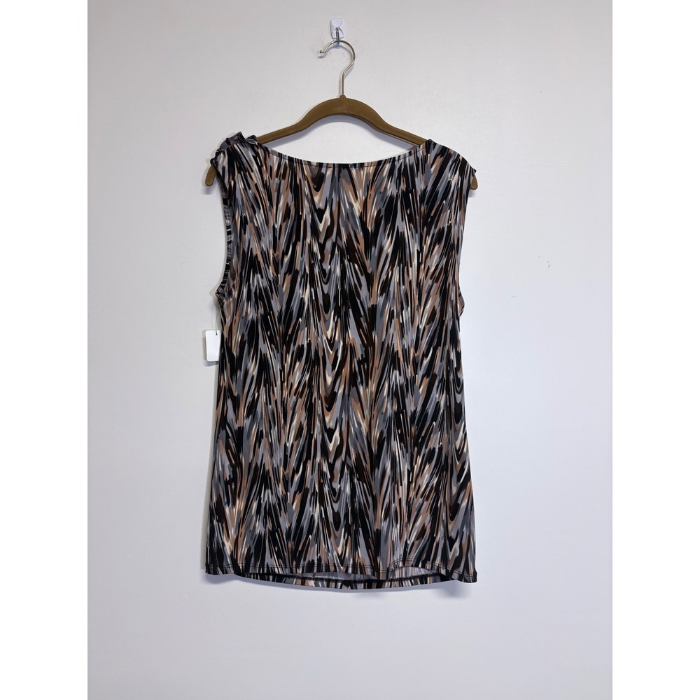Women's Grace Patterned Sleeveless Blouse Size Medium - Picture 4 of 7
